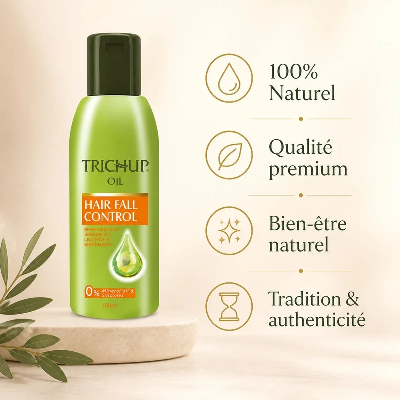 Huile Capillaire Anti-Chute Trichup 100 ml – Soin Indien