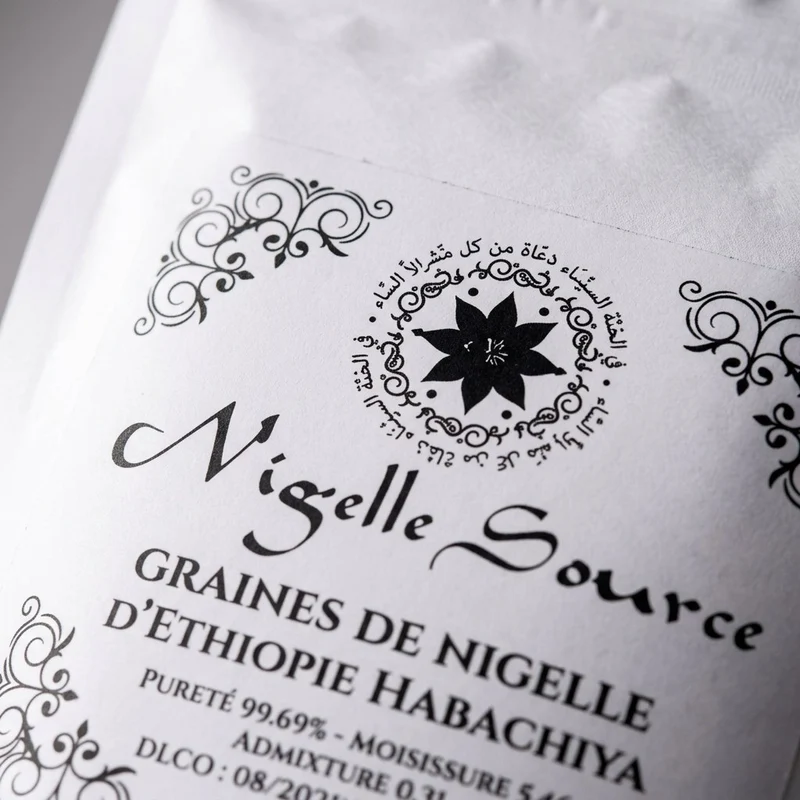 Graine de Nigelle d’Éthiopie 99,7% Pure (Grade A) Naturelle 100 g – Nigella Sativa (Cumin Noir)