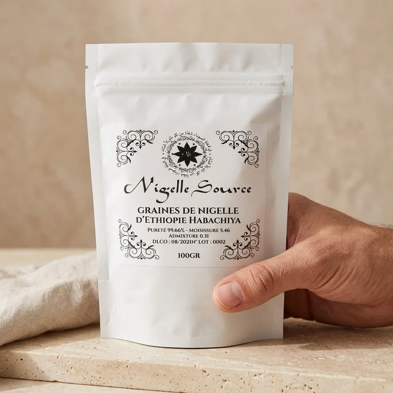 Graine de Nigelle d’Éthiopie 99,7% Pure (Grade A) Naturelle 100 g – Nigella Sativa (Cumin Noir)