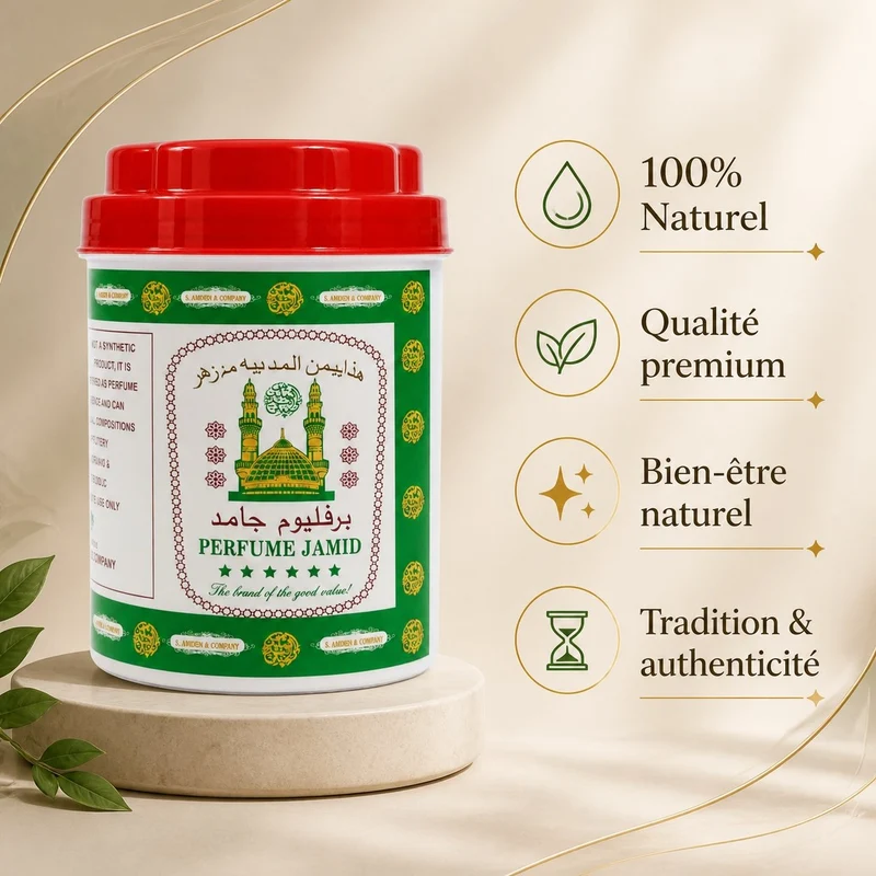 Carré de musc blanc jamid 250 g – parfum solide