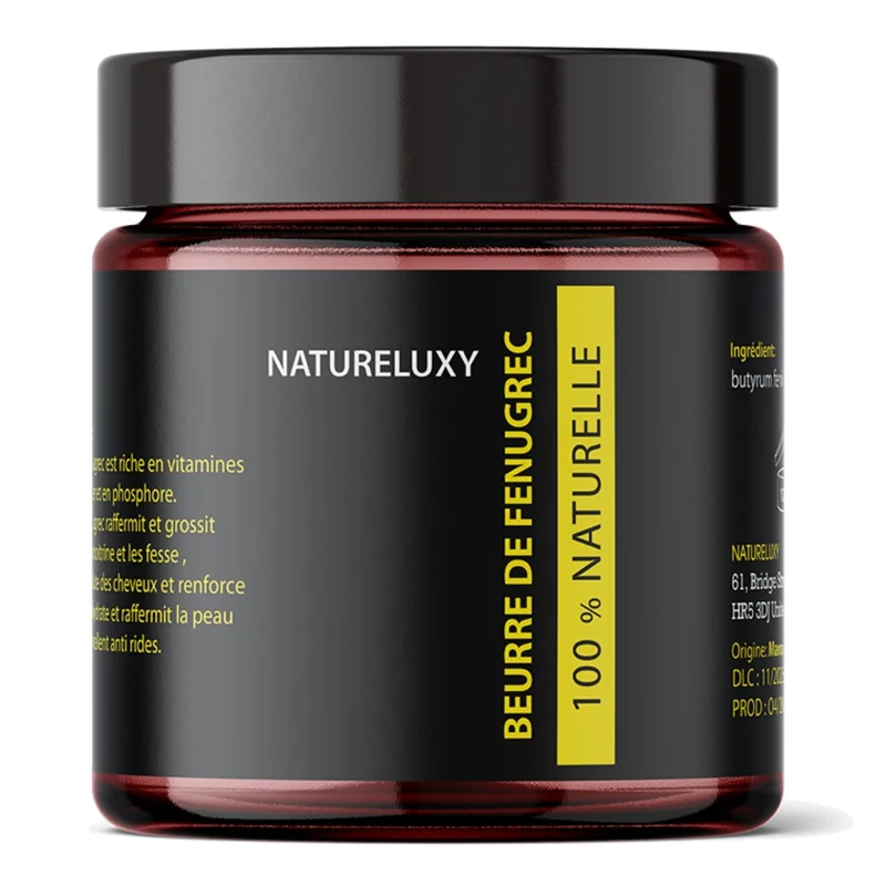 Beurre de Fenugrec Pur & Concentré 200g Natureluxy - Soin Corps et Cheveux