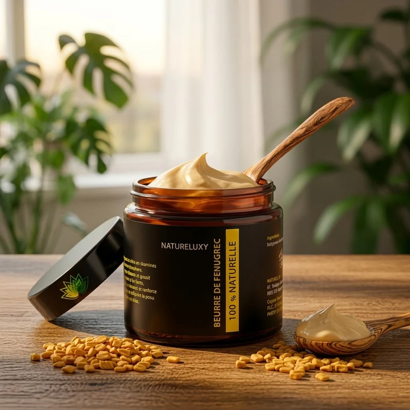 Beurre de Fenugrec Pur & Concentré 200g Natureluxy - Soin Corps et Cheveux