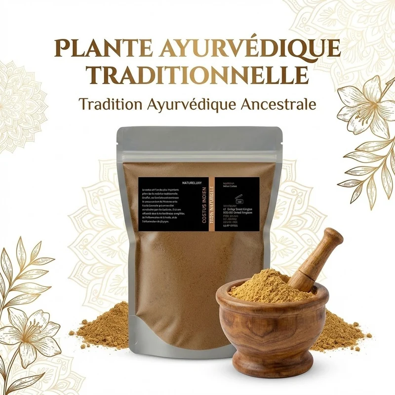 Costus Indien en Poudre 200g — 100% Naturel