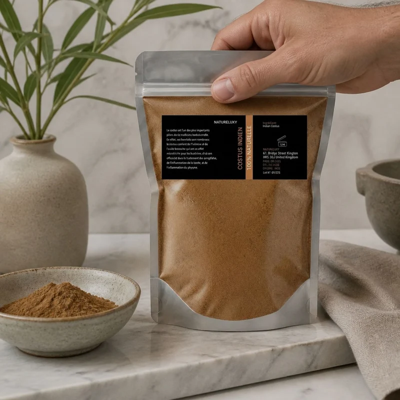 Costus Indien en Poudre 200g — 100% Naturel