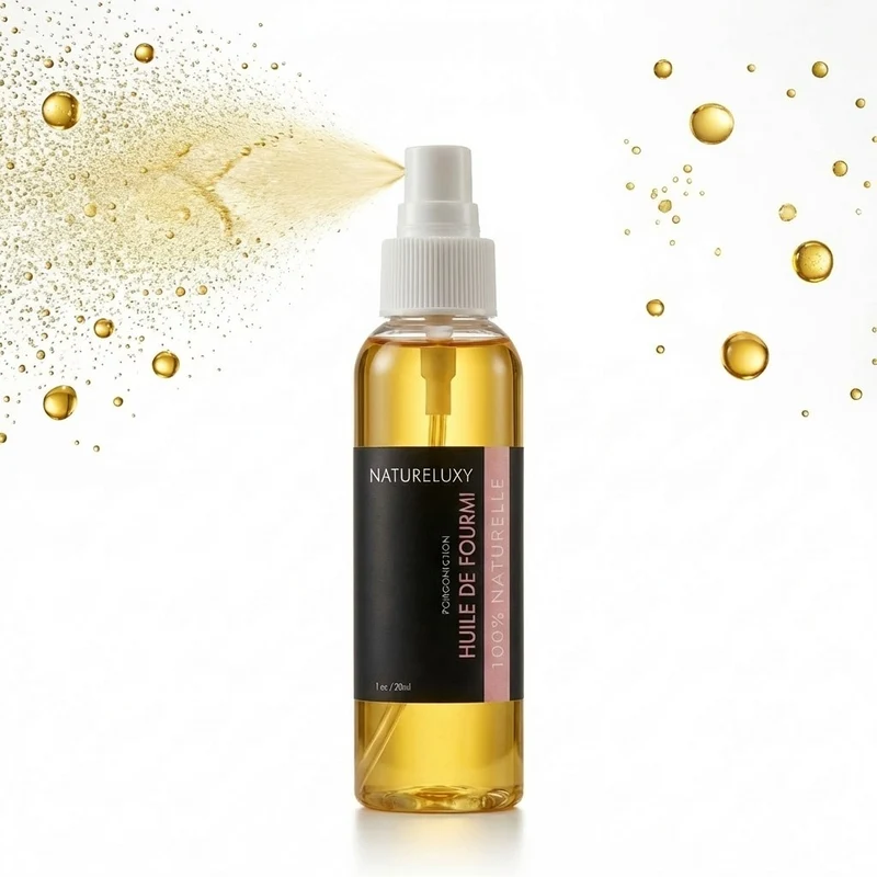 4 Huile de Fourmi Contre la Pousse des Poils 100mL Spray 100% Naturelle