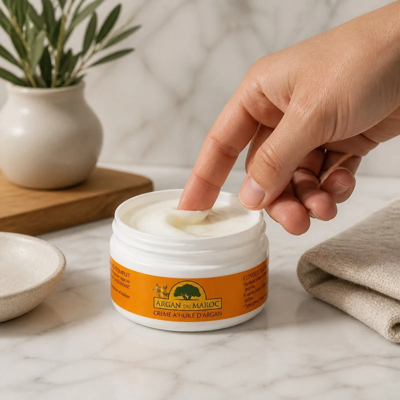 4 Crèmes Argan du Maroc Soin Contour des yeux et Visage Jour et Nuit 100mL