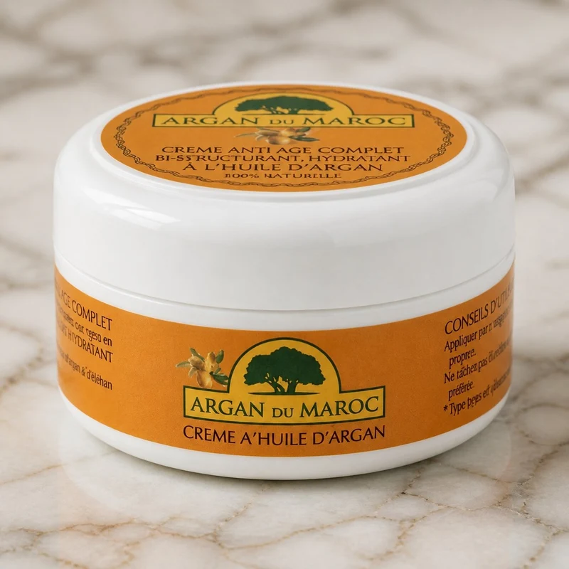 4 Crèmes Argan du Maroc Soin Contour des yeux et Visage Jour et Nuit 100mL