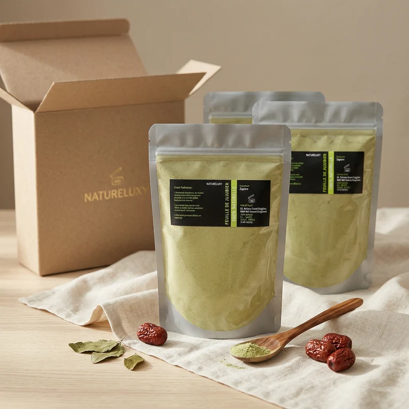 Poudre de Sidr Naturelle 3 x 80 g - Feuilles de Jujubier pour cheveux