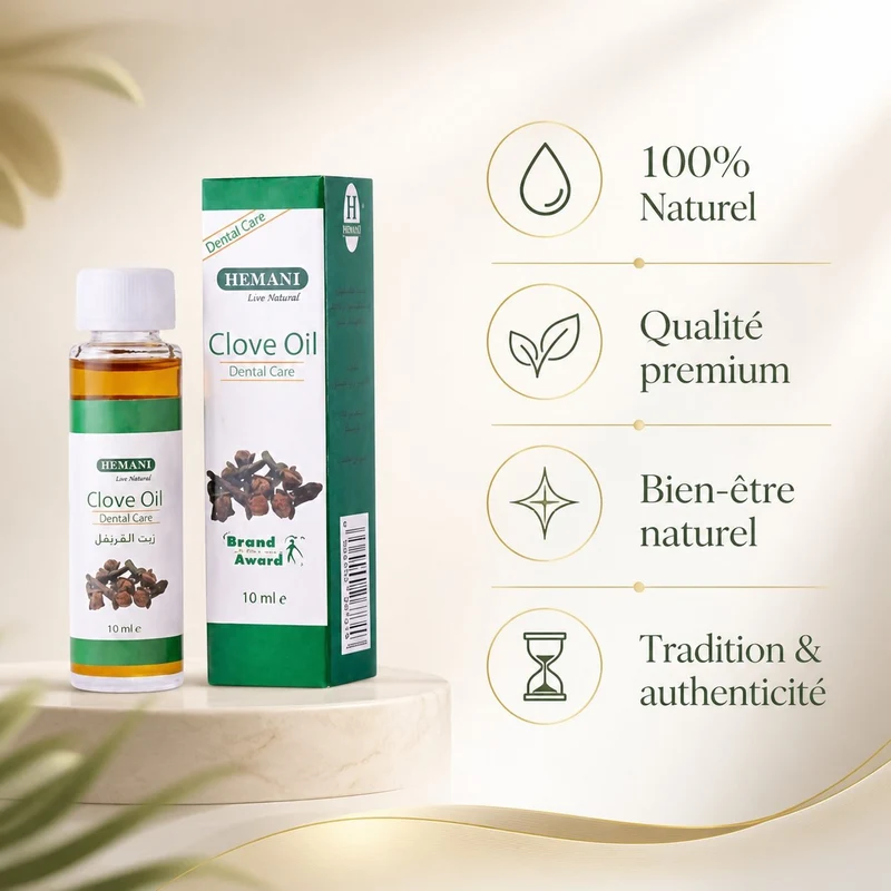 3 X Huile de girofle 10mL 100% naturelle Hemani