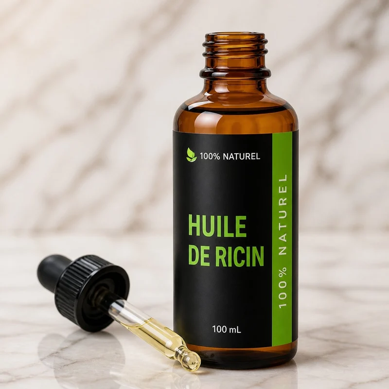 3 Huiles végétale de ricin 100ml à pipette