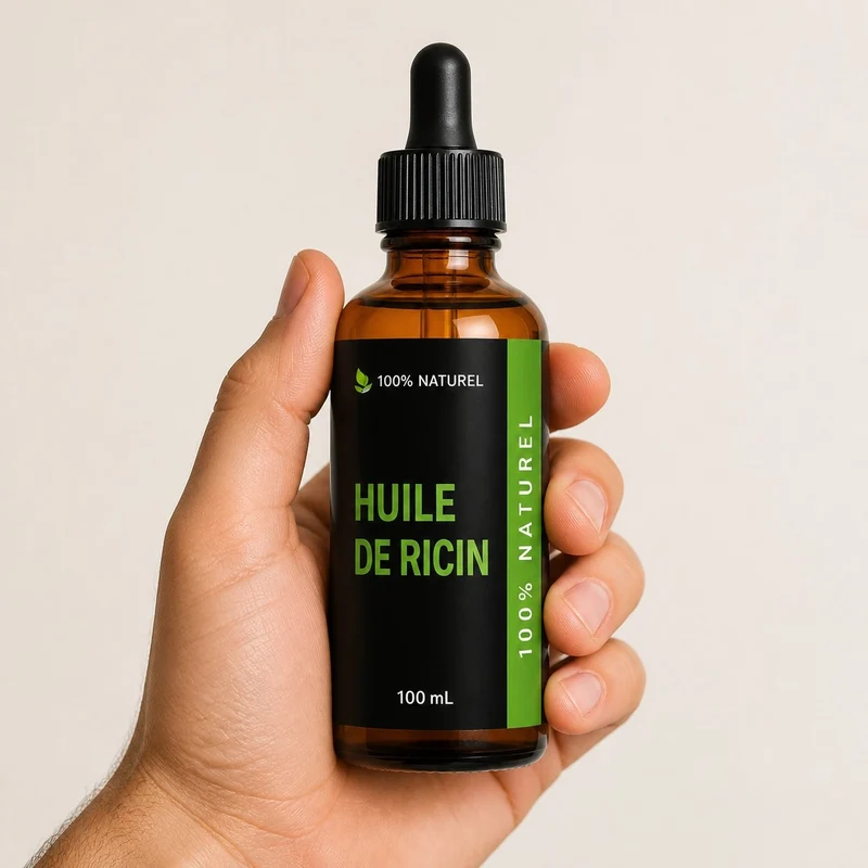 3 Huiles végétale de ricin 100ml à pipette