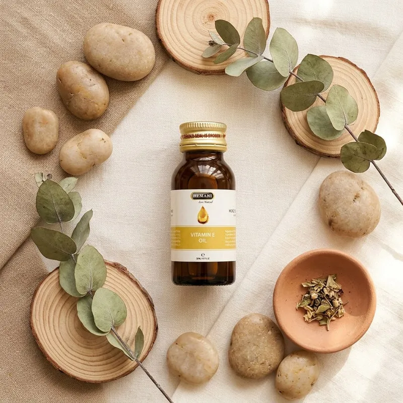 Lot de 3 Huiles de Vitamine E Hemani 30 mL - 100% naturelle