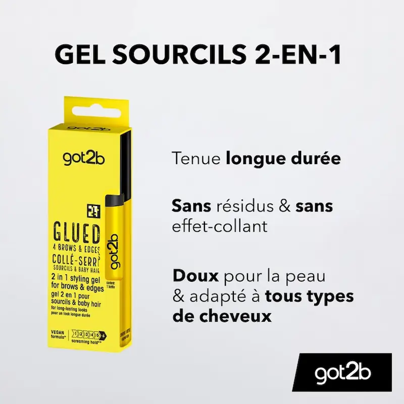 Gel Original 2-en-1 Sourcils et Baby Hair - Got2B
