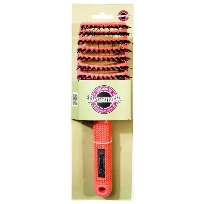 Brosse Démêlante Incurvée Poils Sanglier et Nylon - Dreamfix