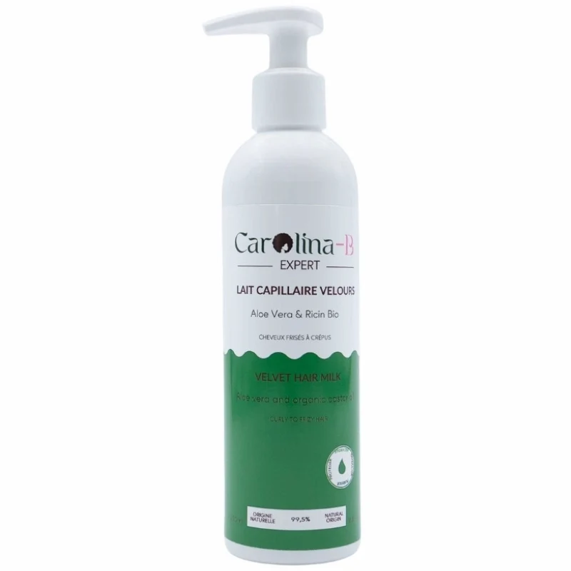Lait Capillaire Velours Aloe Vera & Ricin Bio - Carolina B