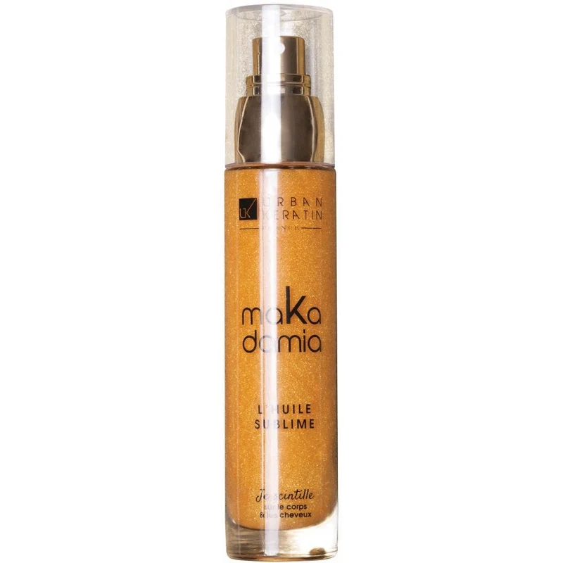 Urban Keratin - Makadamia - Huile sublime corps et cheveux "je scintille" - 50ml