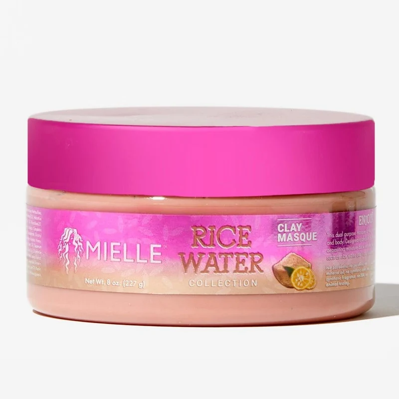 Mielle Organics - Rice Water - Masque à l'argile 2-en-1 corps et cheveux "clay" - 227g