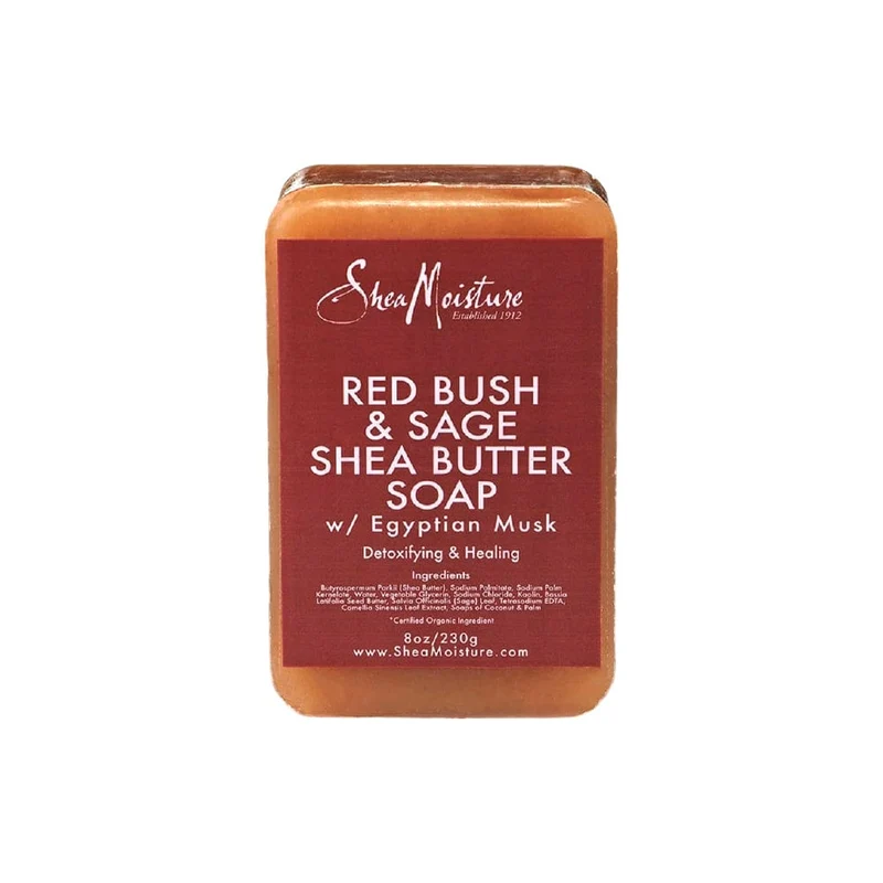 Shea Moisture - Red Bush & Sage Shea Butter - Savon hydratant "egyptian musk" - 230g