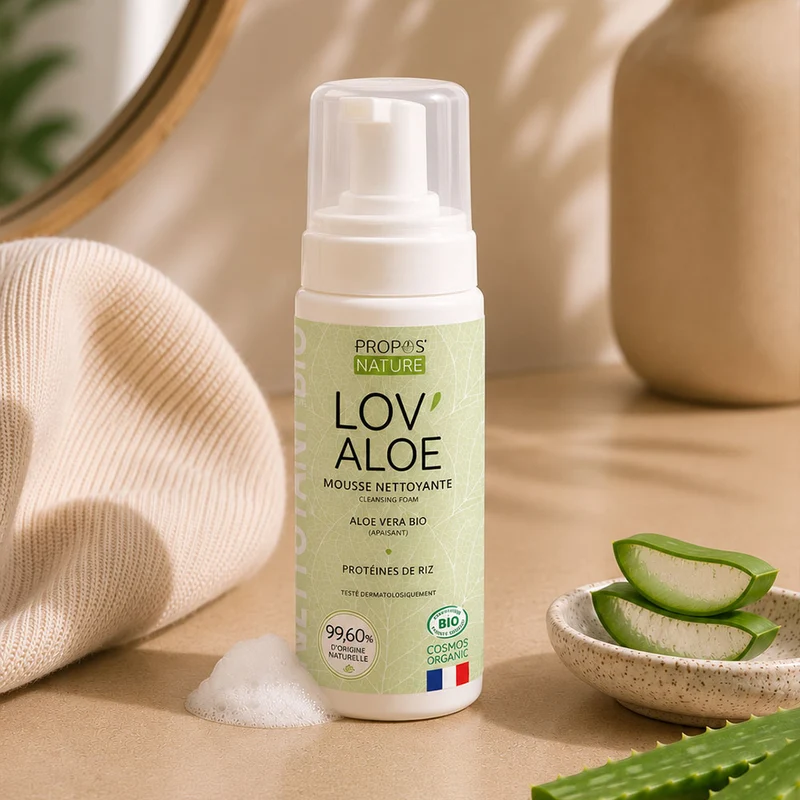Mousse nettoyante Lov'Aloe