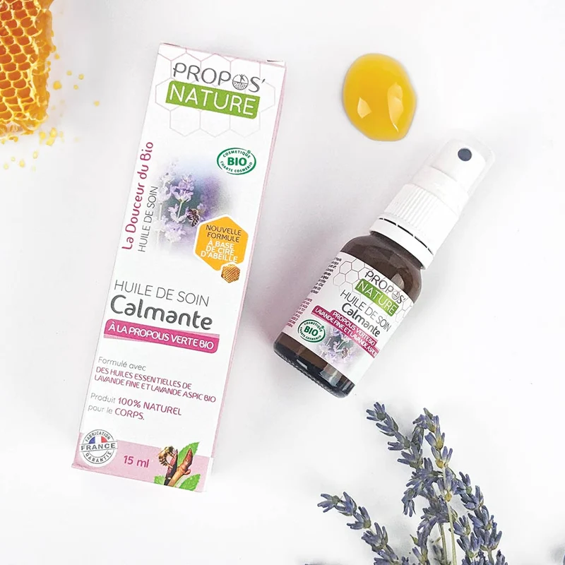 Huile calmante Bio Lavande & Propolis