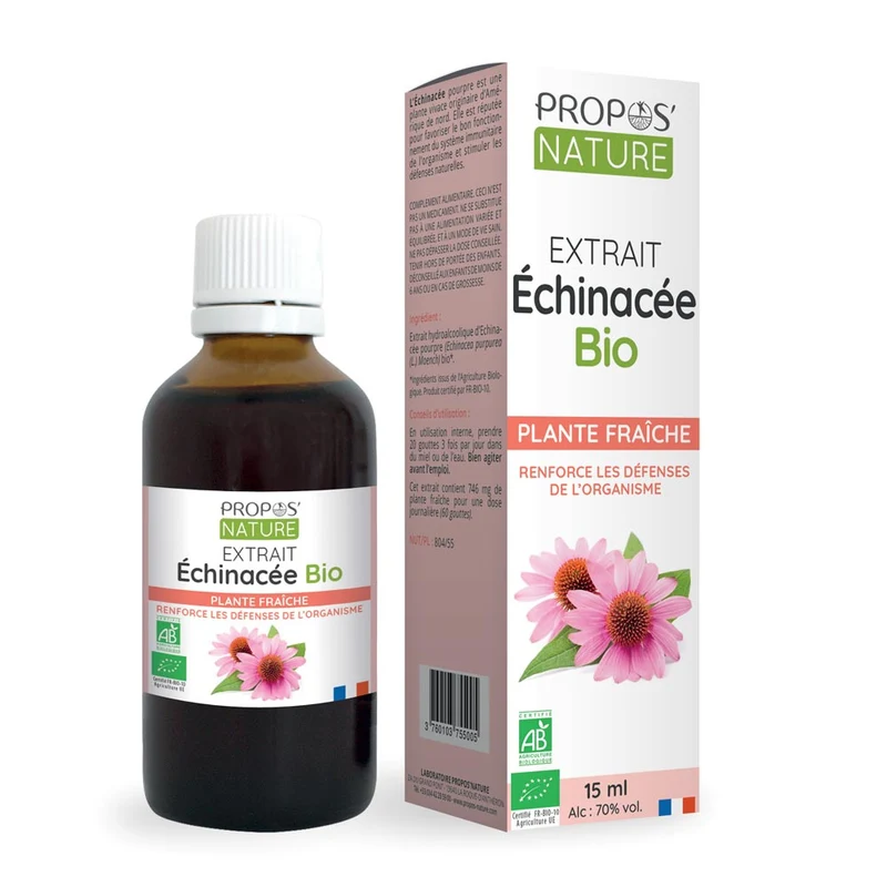 Extrait d'Echinacée hydroalcoolique Bio