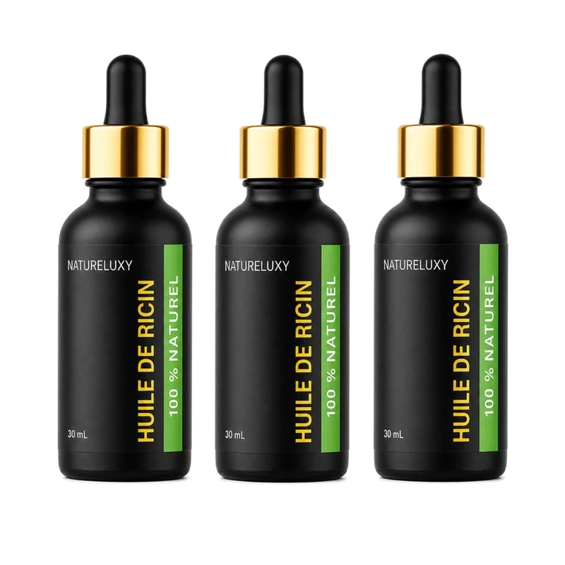3 Huile de ricin 30 ml à pipette