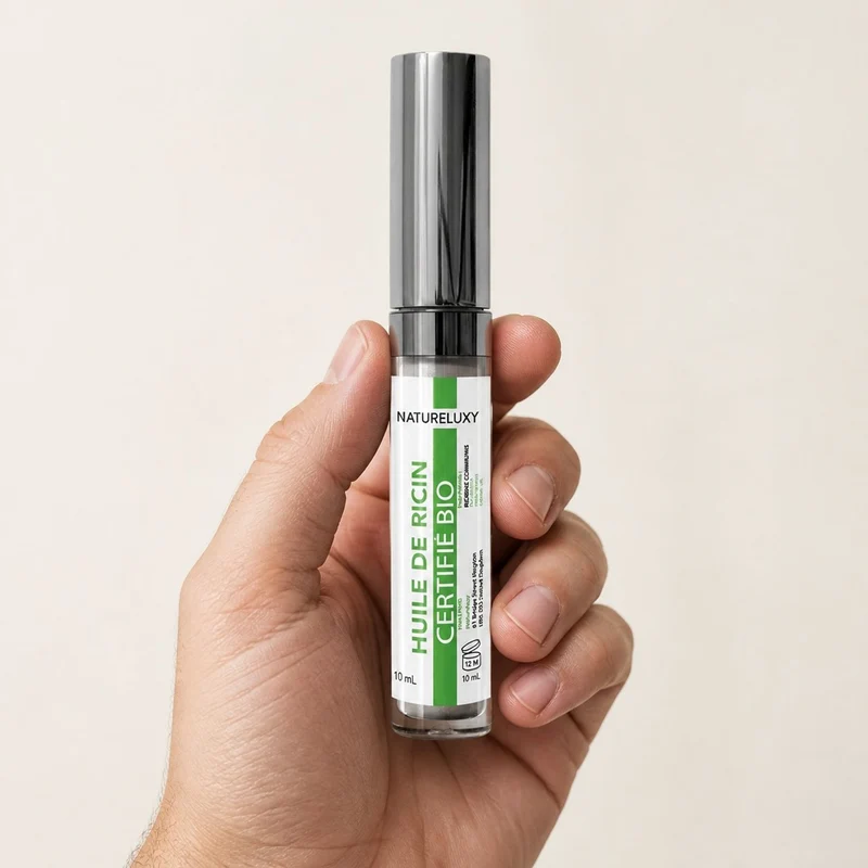 3 Huile de ricin en mascara pour faire pousser les cils 10ml
