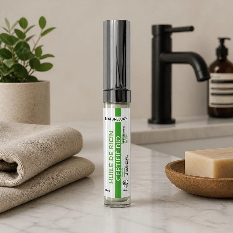 3 Huile de ricin en mascara pour faire pousser les cils 10ml