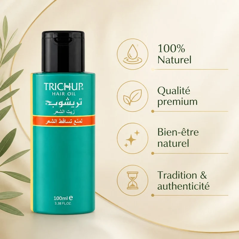 3 Huile Anti-Chute Soin Indien Trichup 50mL