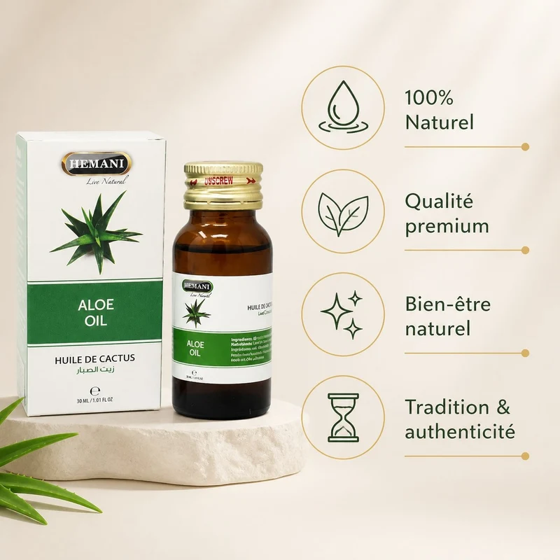 3 Huile de Cactus 30ml 100% Naturelle Hemani