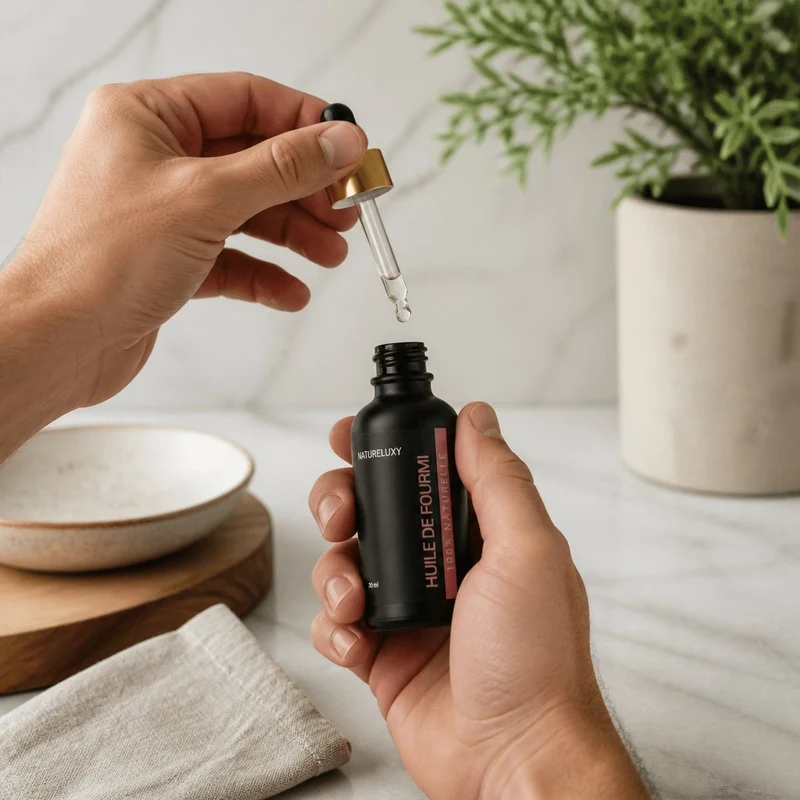 3 Huiles de Fourmi Contre la Pousse du Poil 30ml pipette