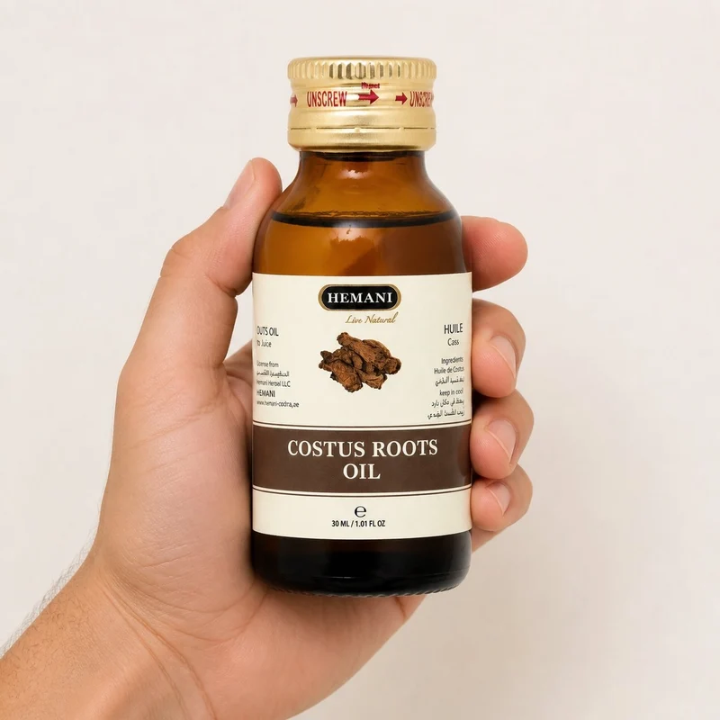 3 Huile de Costus Indien 30mL Hemani 100% naturelle