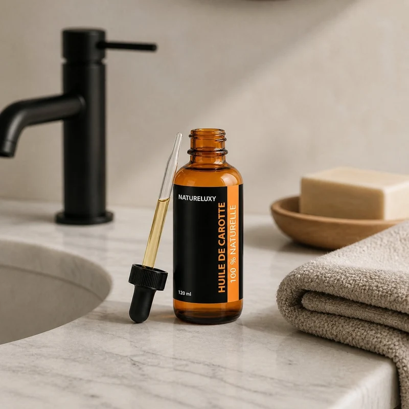 3 Huile de Carotte 100mL pipette 100% Naturelle