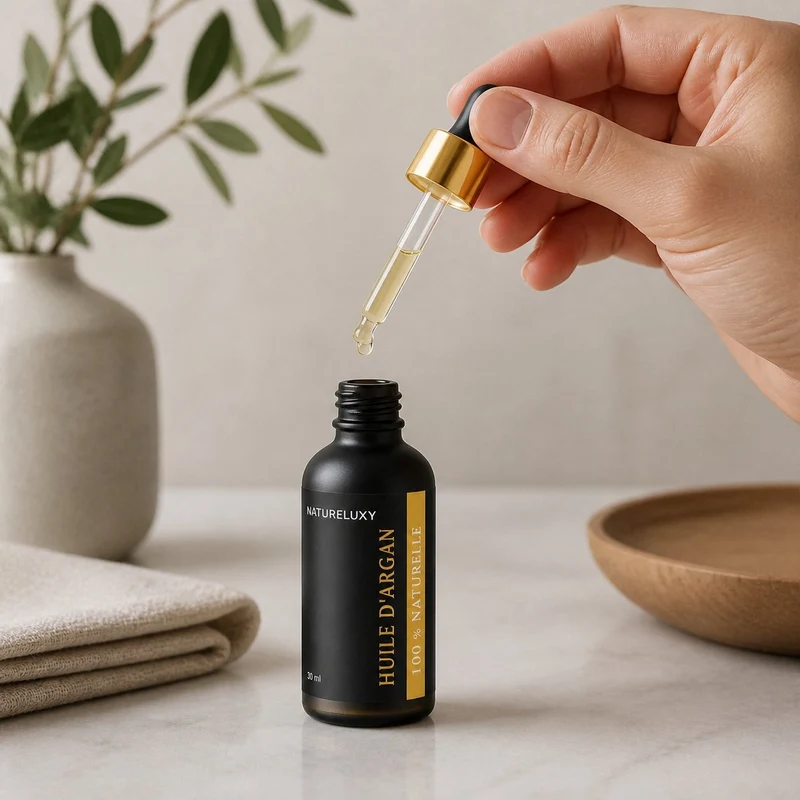 3 Huile d'Argan 30mL Pipette 100% naturelle