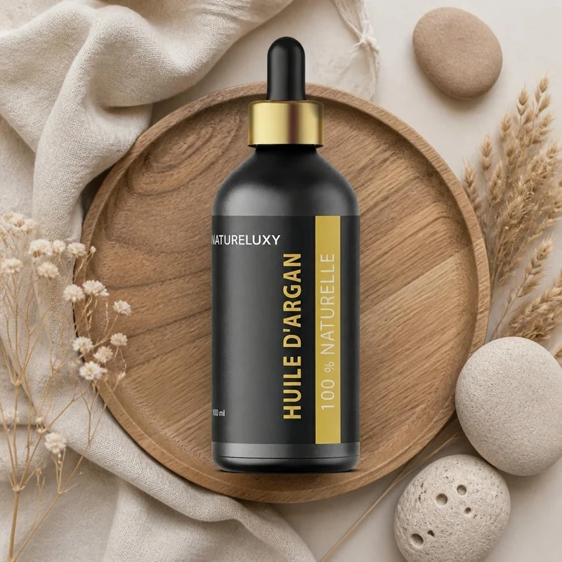 3 Huile d'Argan 100mL Pipette 100% naturelle