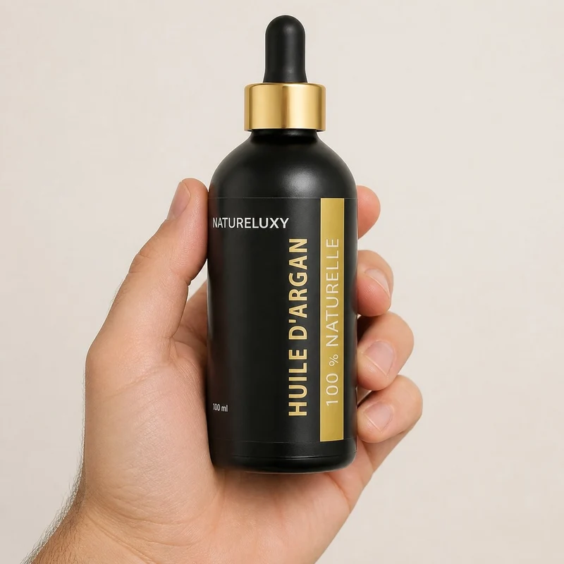 3 Huile d'Argan 100mL Pipette 100% naturelle