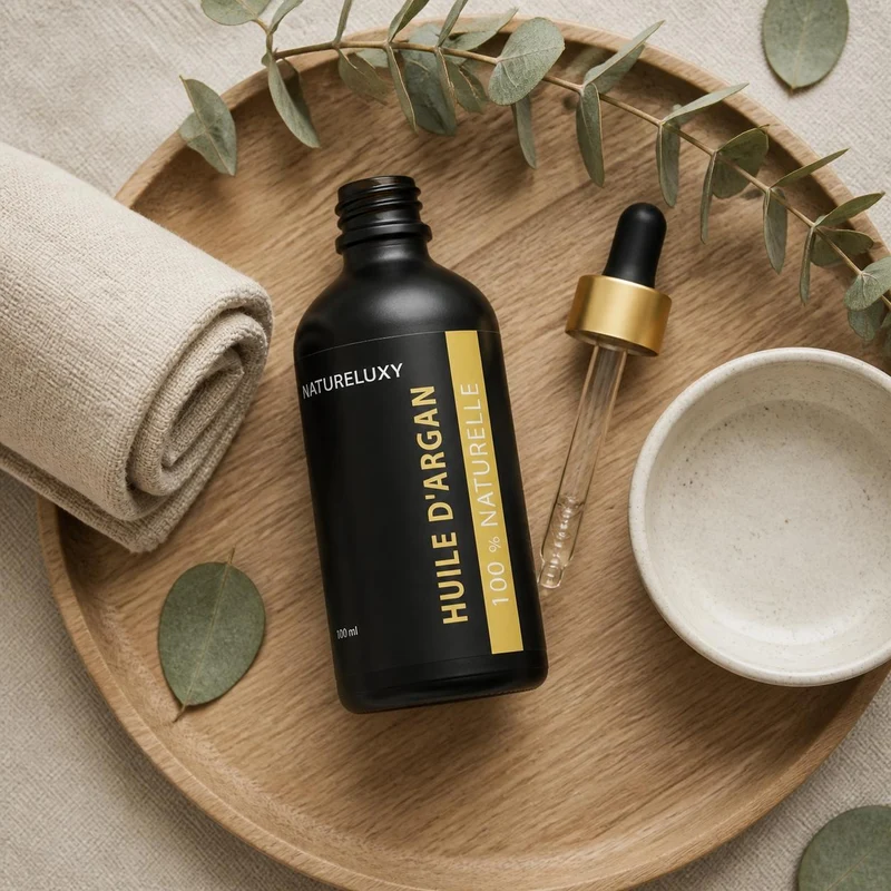 3 Huile d'Argan 100mL Pipette 100% naturelle