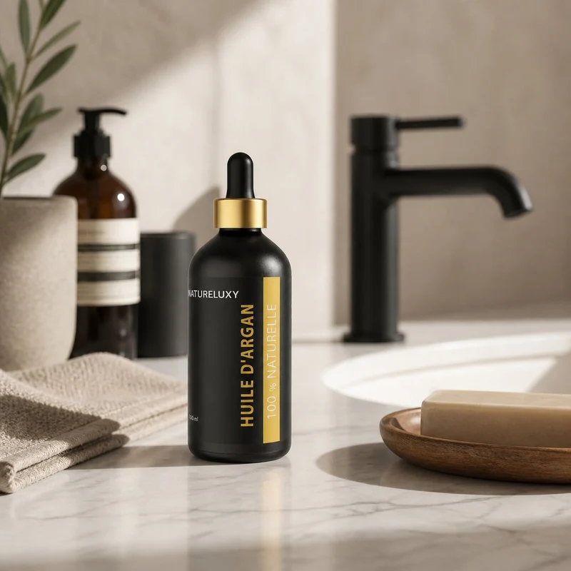 3 Huile d'Argan 100mL Pipette 100% naturelle
