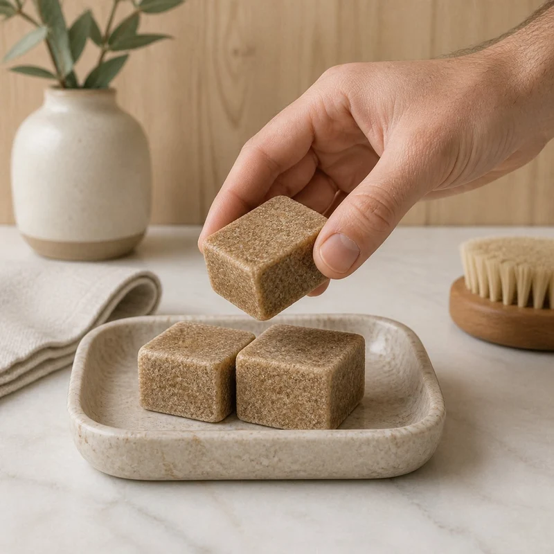 Carrés de musc ambré x3 – Parfum solide