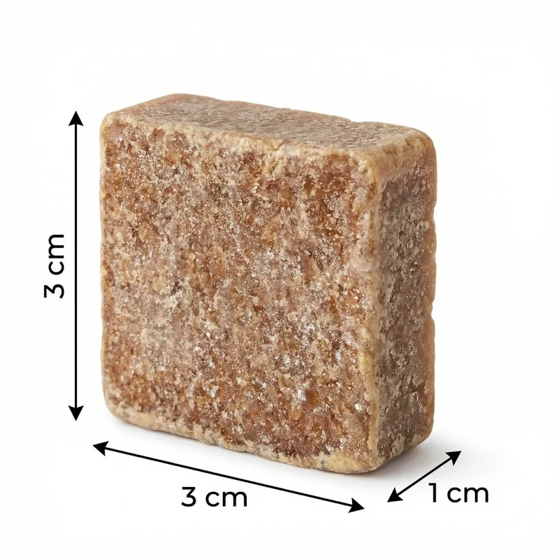 Lot de 3 carrés de musc ambré – parfum solide