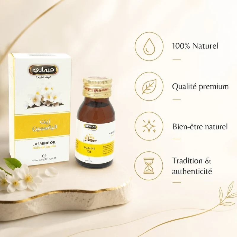 2 Huile de Jasmin 30ml Naturelle Hemani