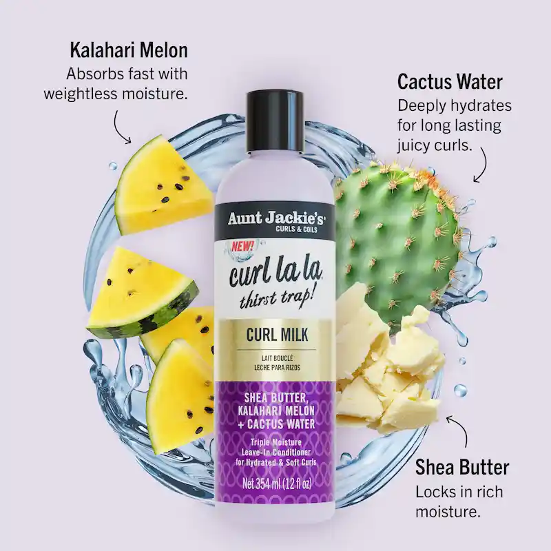 Lait Capillaire Hydratant Curl Milk - Aunt Jackie's Curl La La