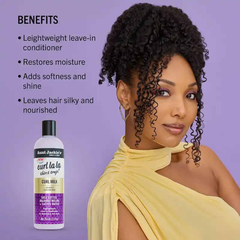 Lait Capillaire Hydratant Curl Milk - Aunt Jackie's Curl La La