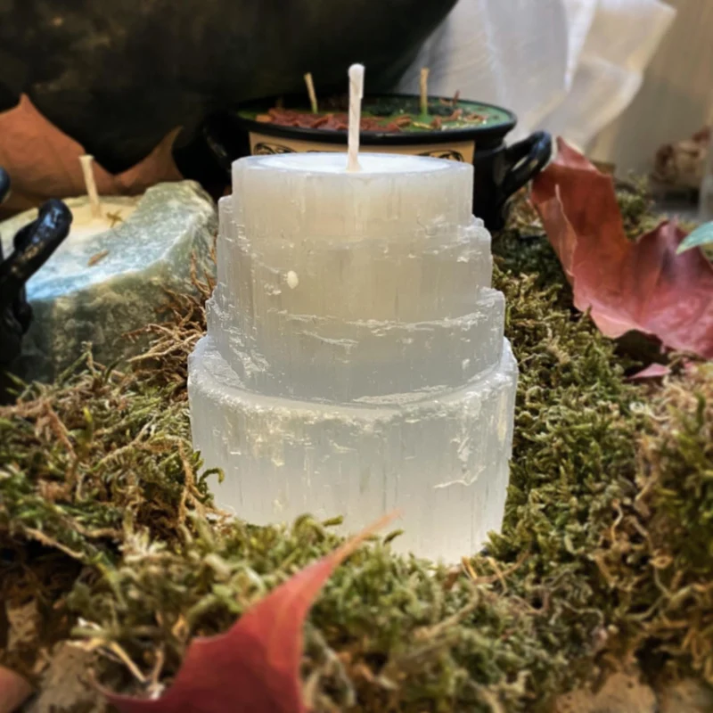 Crystal Magic Selenite Candle