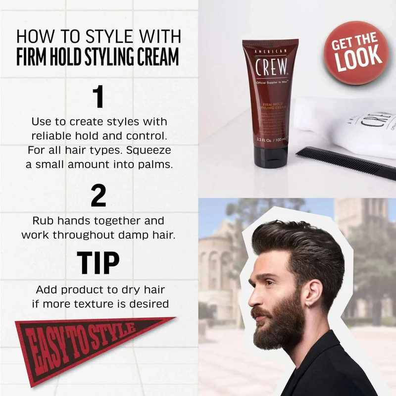 American Crew - Crème coiffante "firm hold" - 100ml
