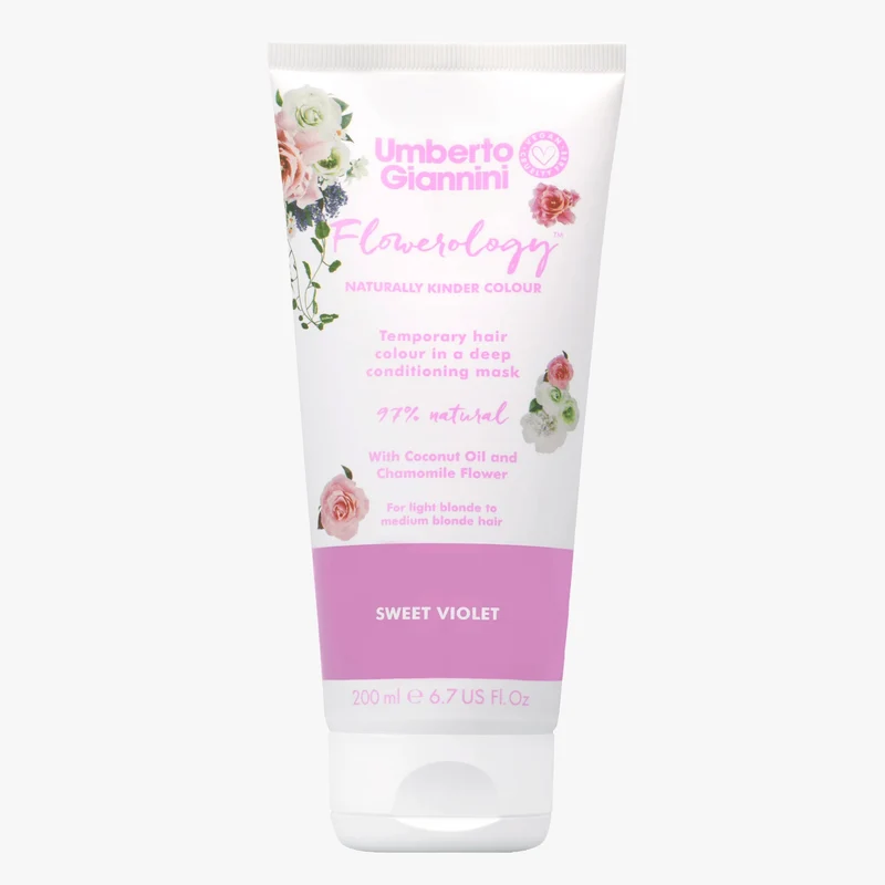 Umberto Giannini - Flowerology - Masque colorant temporaire "sweet violet" - 200ml