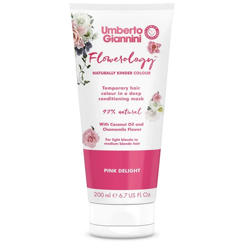 Umberto Giannini - Flowerology - Masque colorant temporaire "pink delight" - 200ml
