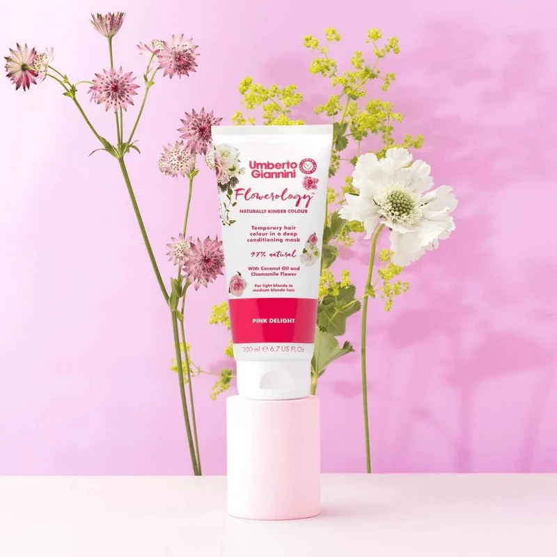 Umberto Giannini - Flowerology - Masque colorant temporaire "pink delight" - 200ml