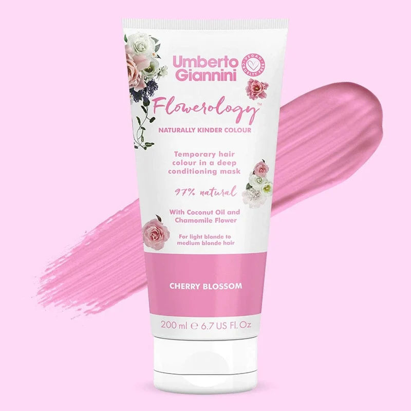 Umberto Giannini - Flowerology - Masque colorant temporaire "cherry blossom" - 200ml