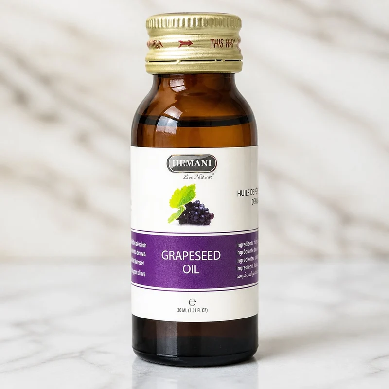2 Huile de Pépin de Raisin 30mL 100% Naturelle Hemani